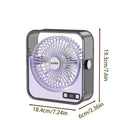 Small Desk Fan Speed Adjustable Long-lasting Silent Tabletop Office