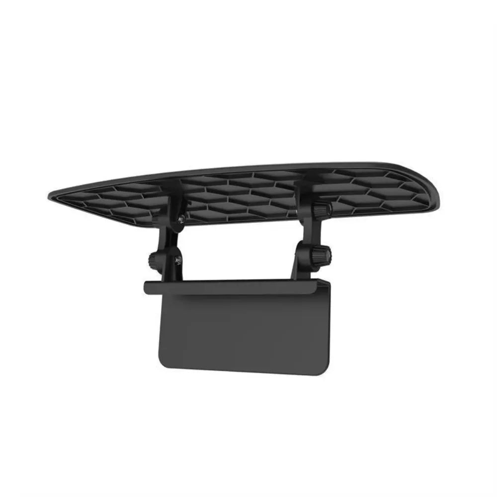 Adjustable Car Sun Visor Heat Resistant Rotating Panel Navigation Zpaxo Black
