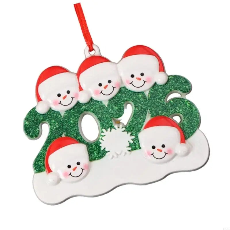 Handmade Snowman Couple Holiday Decoration Resin Materials Decorative