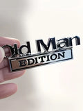 Old Man Edition 3D Emblem Sticker Badge Fender Funny Decals Car Truck
