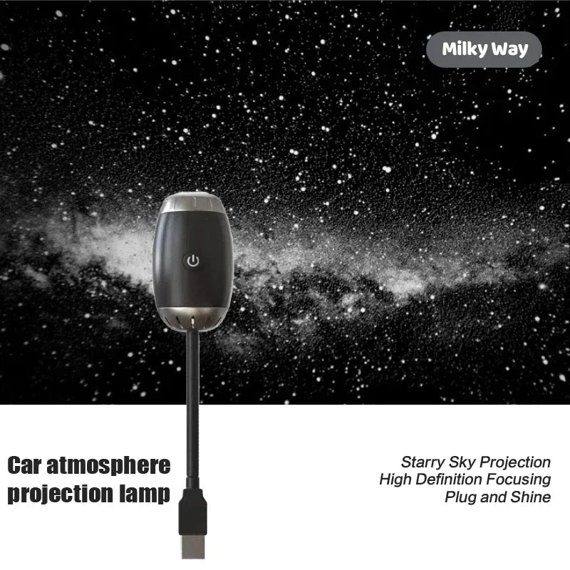 Atmosphere Projection Car Ambient Light Large Range Projection Romantic Atmosphere Multiple Scenes Adjustable Focus Distance Zpaxo C