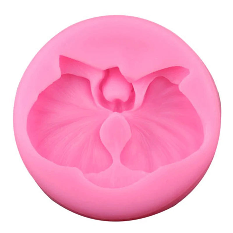 Orchid Silicone Mold – Fondant Candy Clay Cake Decorating