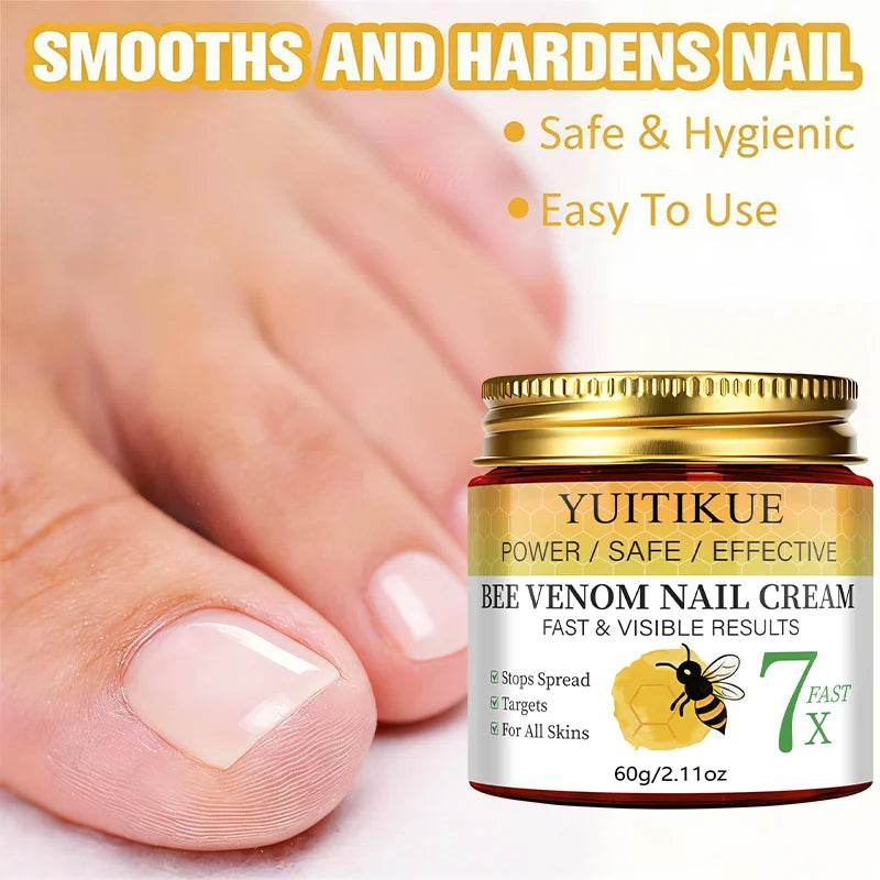 Bee Venom Nail Care Cream – Strengthens & Smooths Nails 60g Nail Treatment Cream Zpaxo