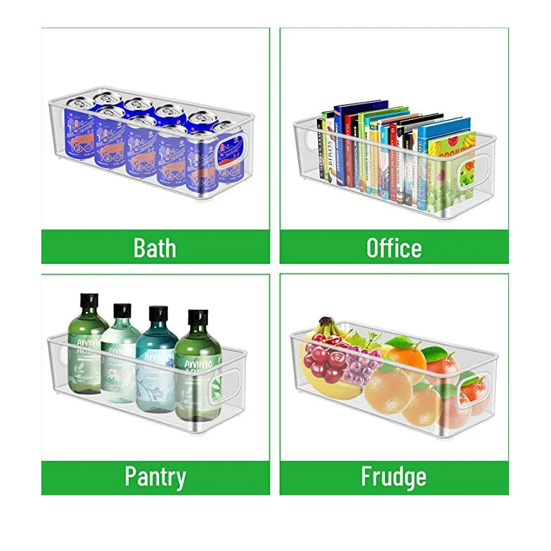 Kitchen Refrigerator Storage Box Transparent Vegetable Fruit Desktop