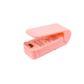Mini Electric Heat Bag Sealing Machine Food Plastic Bag 3in1 Hand Pressure Hot Sealing Machine Heat Sealer Zpaxo Pink