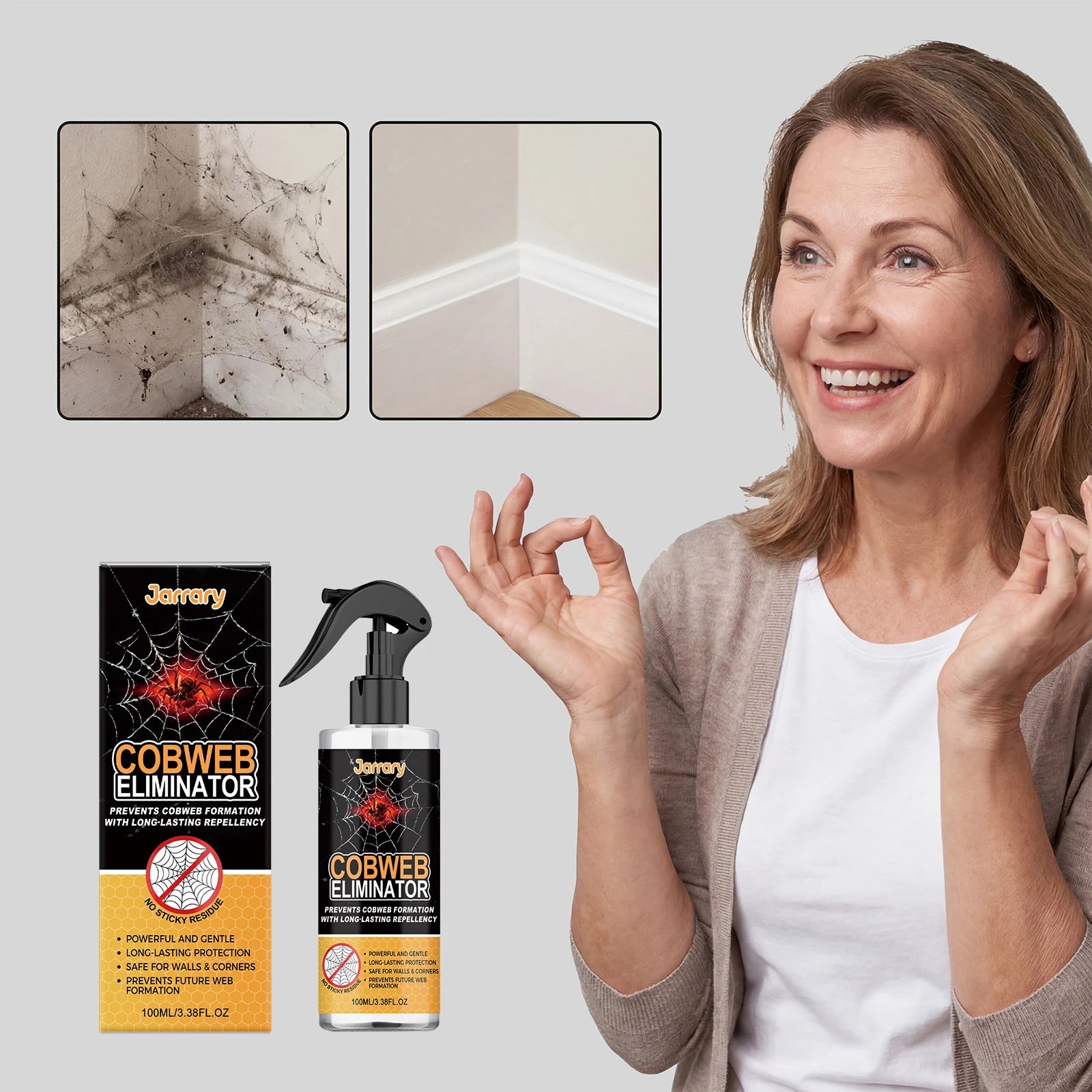 Spider Cobweb Eliminator Long Lasting Spray Prevent Spiderweb