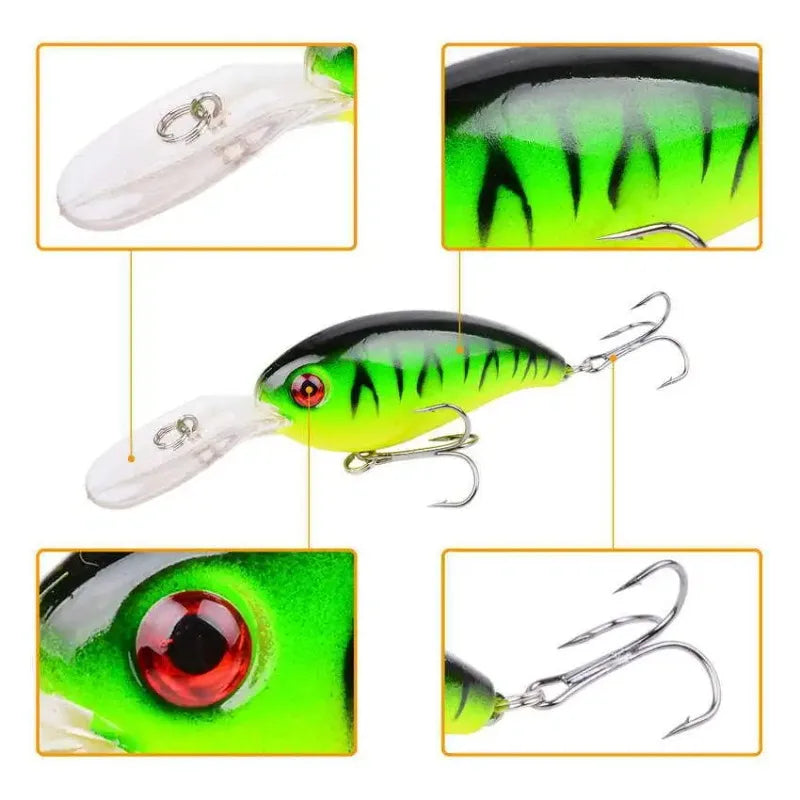 2026 10CM/15G Mini Crank Fishing Lure Set 3/5/8PCS Random High Quality Swimbait Wobble Biomimetic Artificial Bait for Angling ﻿ Zpaxo