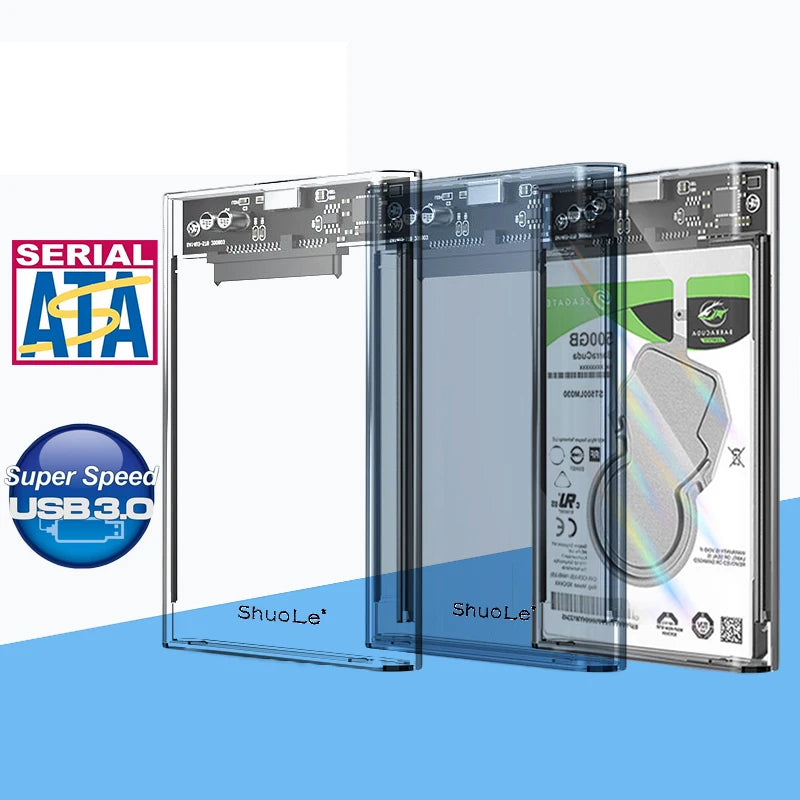 Hard Disk Case 2.5 Inch SSD Case SATA to USB 3.2 HDD Enclosure HDD Case UASP external hard drive box Zpaxo