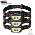 KDULIT COB LED Headlamp – Motion Sensor, 6 Modes, IPX4