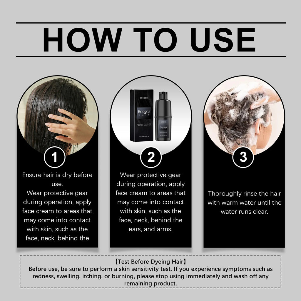 Hair Coloring Shampoo: Gentle & Non-Irritating, Scalp-Friendly, DIY-Ready, Long-Lasting Color & Easy to Apply Zpaxo