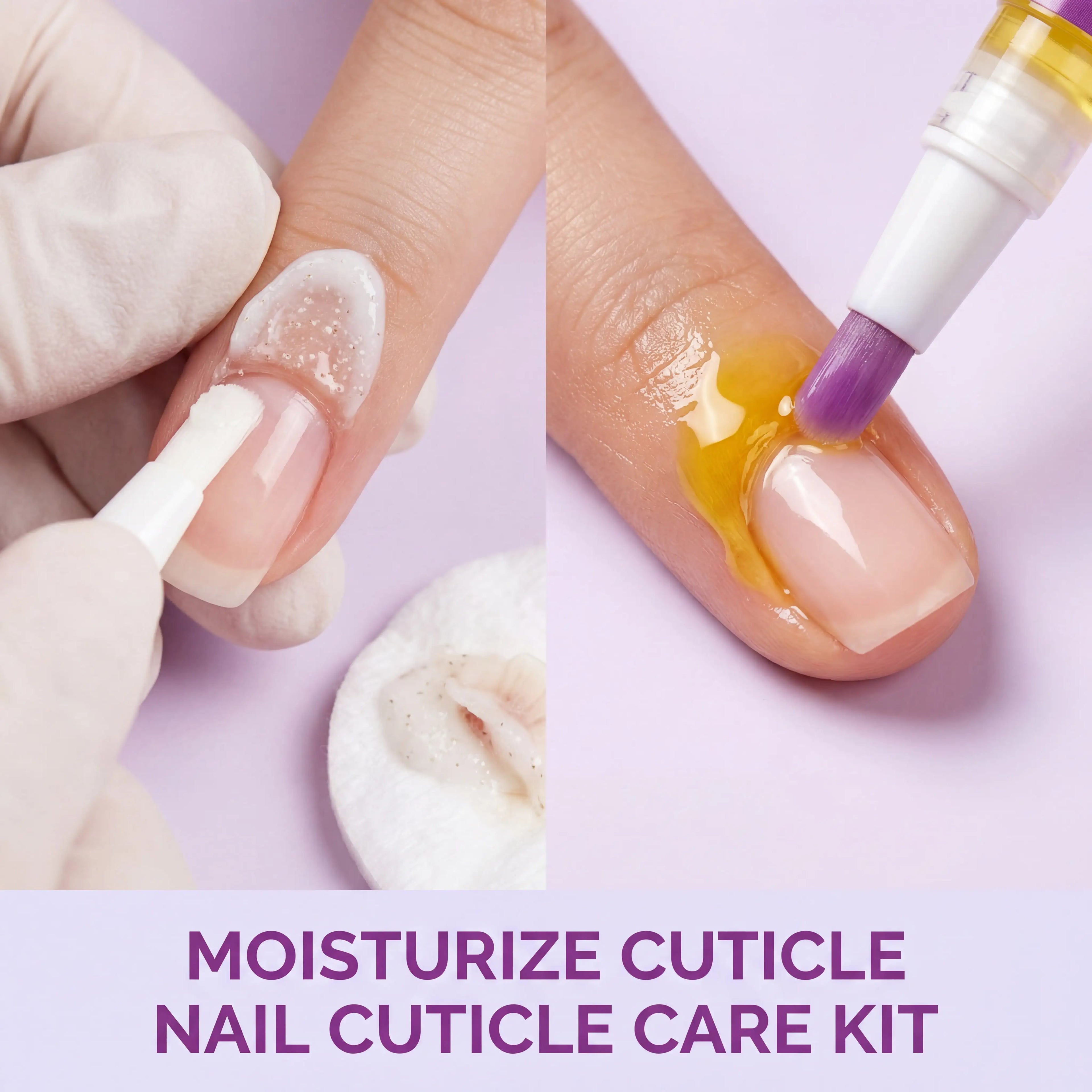 Cuticle Care Kit with Cuticle Oil Pen Long Lasting Moisturization Dry Skin Remedy Gentle Nourishing Nail Care Kit Hand Foot Use Zpaxo