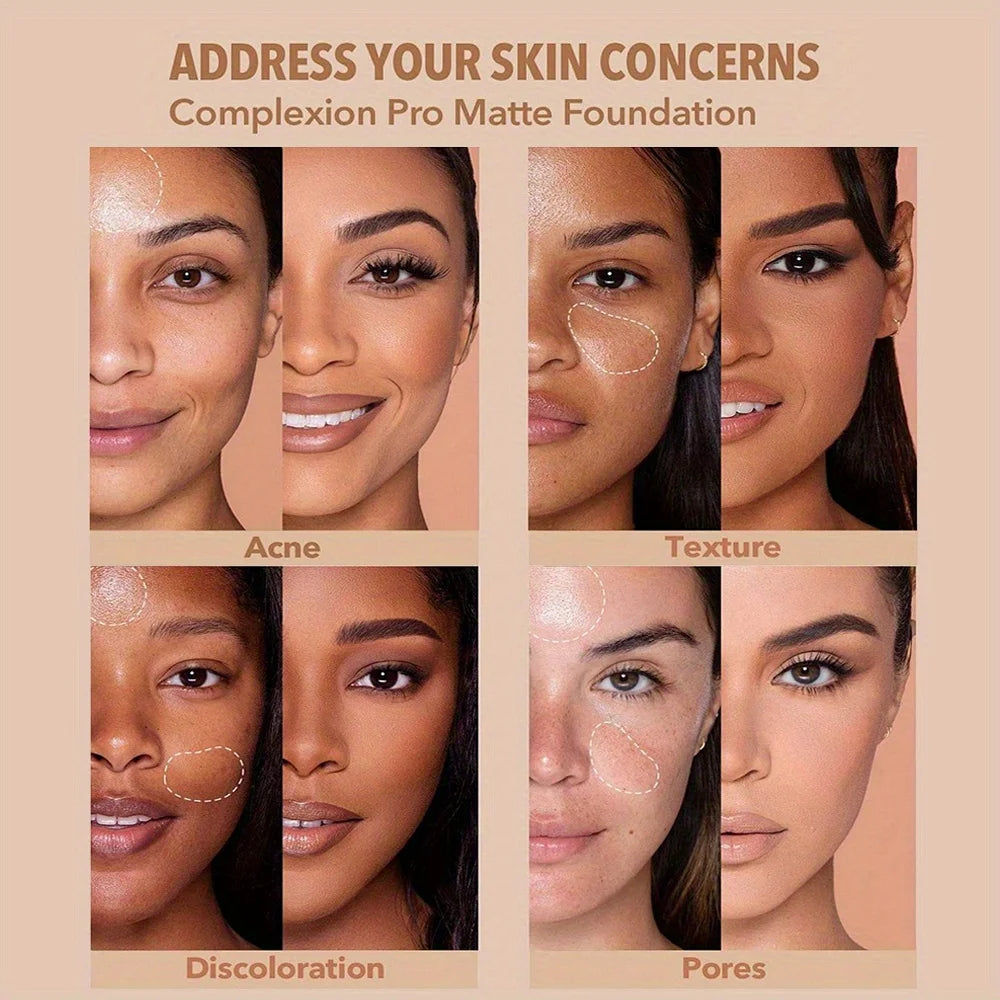 Concealer Moisturizing Oil Control Long-lasting Mix Dry Oily Skin Light Brightening Natural Submissive Liquid Foundation Zpaxo