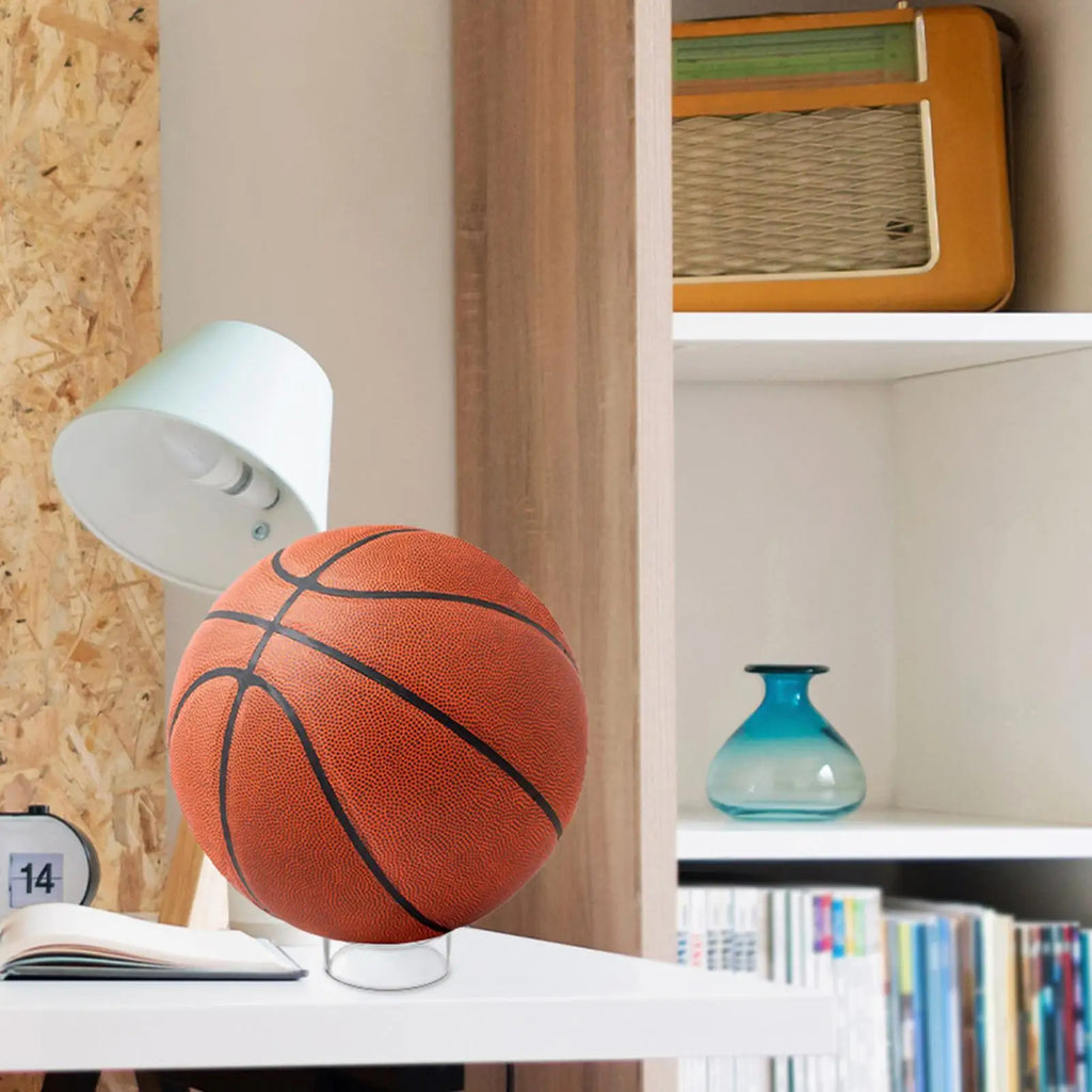 Acrylic Ball Holder Round Ring Stand Display Football Basketball