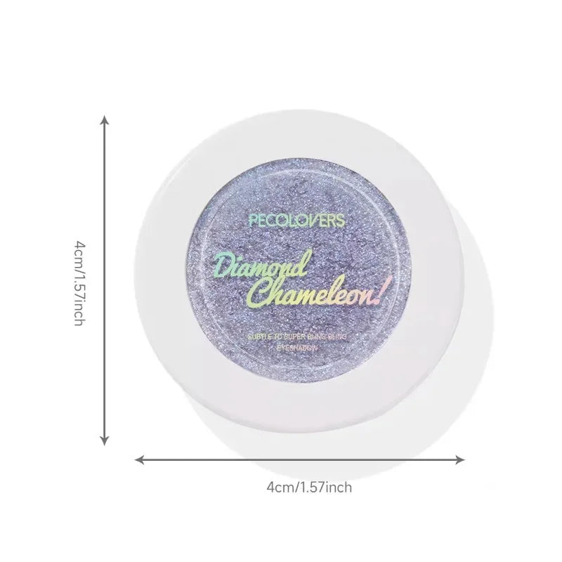 1PC Potato Texture Chameleon Eyeshadow High-Shine, Multi-Color Sparkle, Long-Lasting Chrome Finish Zpaxo
