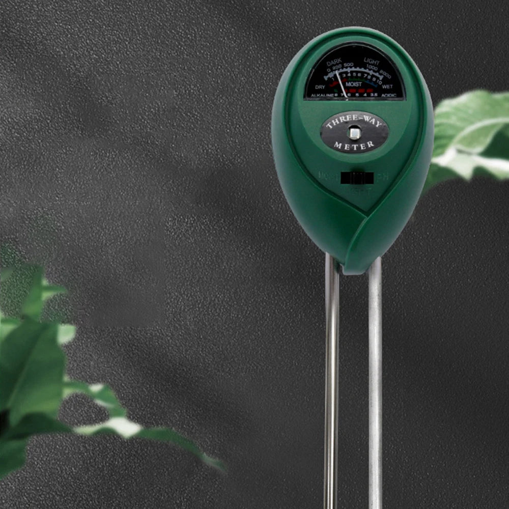Garden PH Meter Sunlight 3in1 Soil PH Tester Garden Flowers Soil Moisture Sensor Plants Acidity Humidity PH Monitor Detector Zpaxo