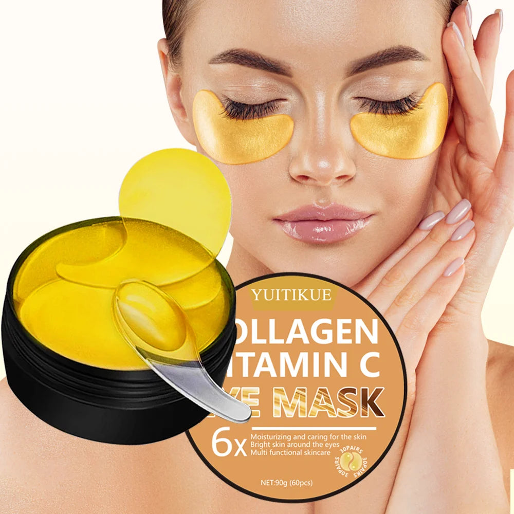 YUITIKUE Collagen Vitamin Eye Mask 90g – Moisturizing & Brightening Eye Mask Treatment Zpaxo Default Title