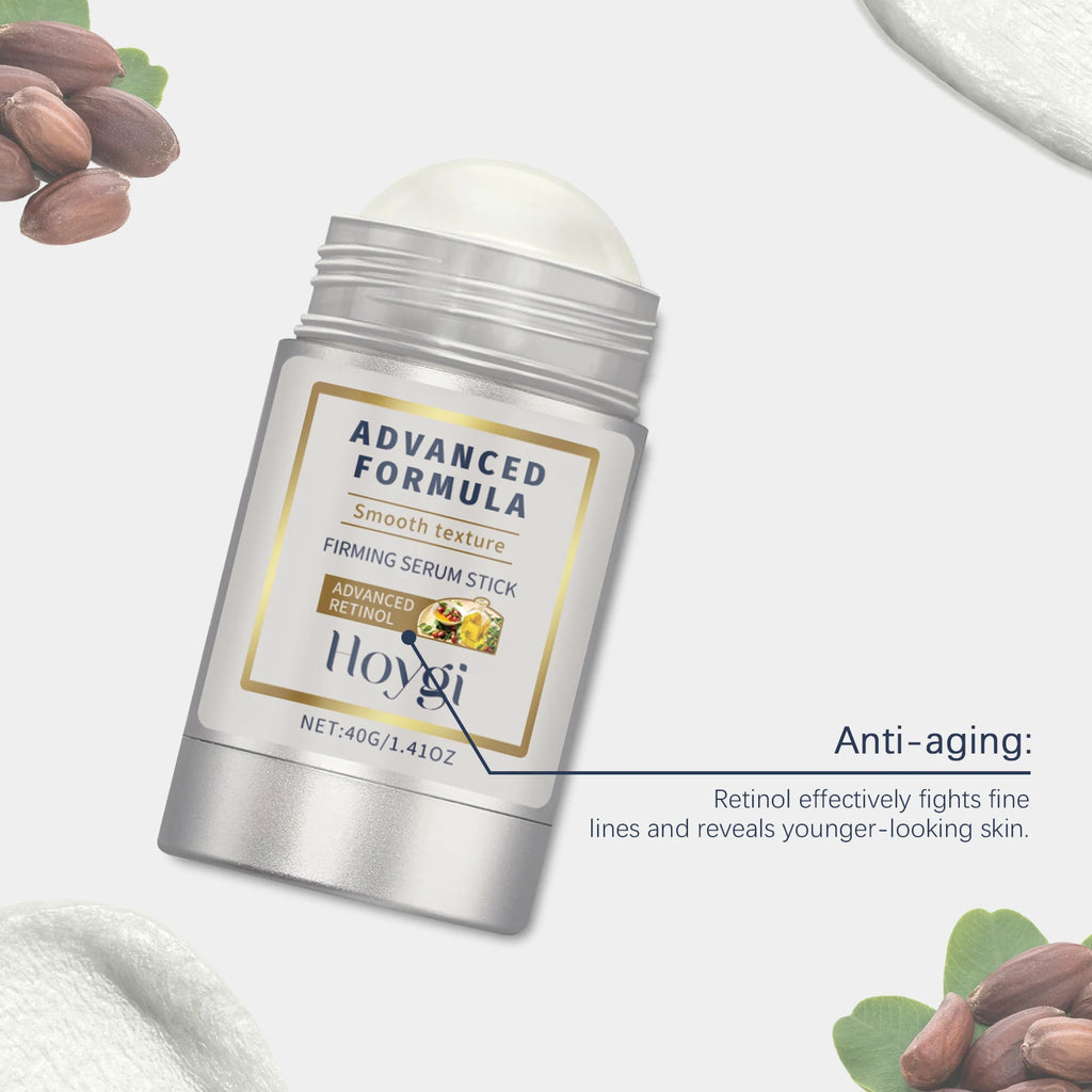 Hoygi 40g Retinol Renewal Stick Wrinkle Smoothing and Night Repair Niacinamide+Hyaluron Portable Solid Serum For Face Neck Zpaxo