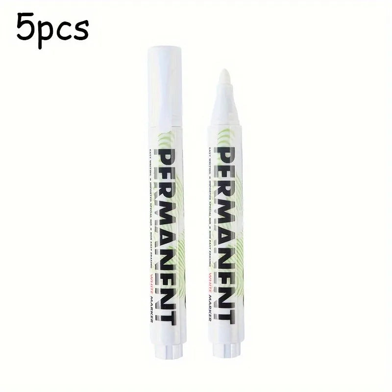 Metal White Marker Pen Alcohol Oily Waterproof Tire Graffiti Pens