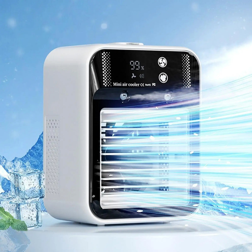 Air Cooler 2-Speeds Personal Cooling Mini Misting Ac Water Tank