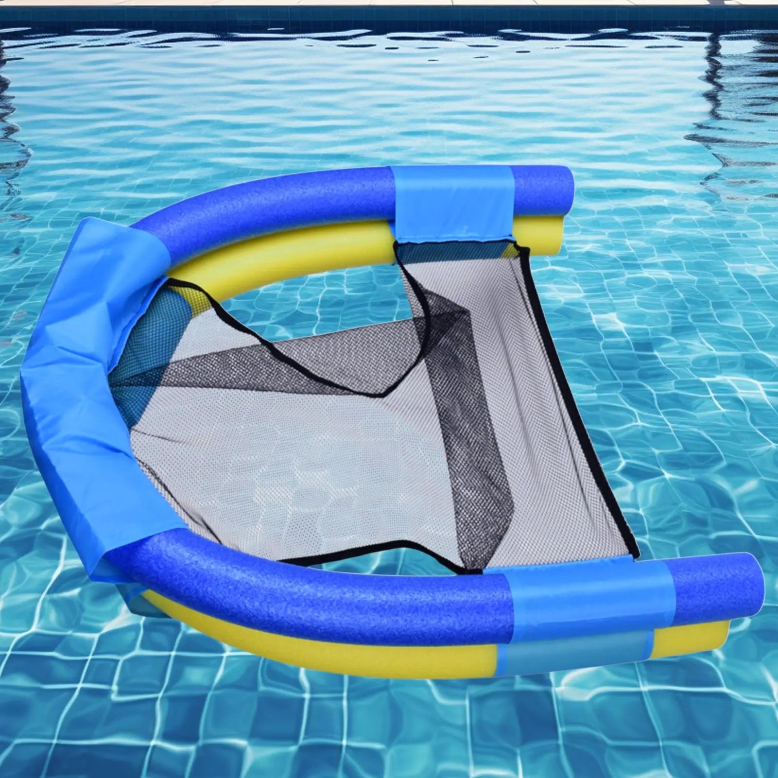 Floating Chair Inflatable Ergonomic Double Tube Portable Pool Floats Zpaxo