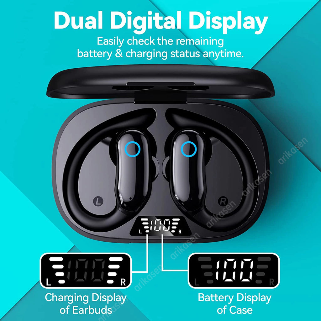 Bluetooth Headphones Wireless Earbuds Charging Case 48hrs Playtime