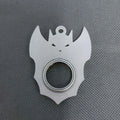 Relieve Boredom Keychain Fidget Spinner Noctilucent Light Trendy Fingertip Rotation Keychain Anti-Anxiety Creative Zpaxo -Bat Night Glow 7.6g