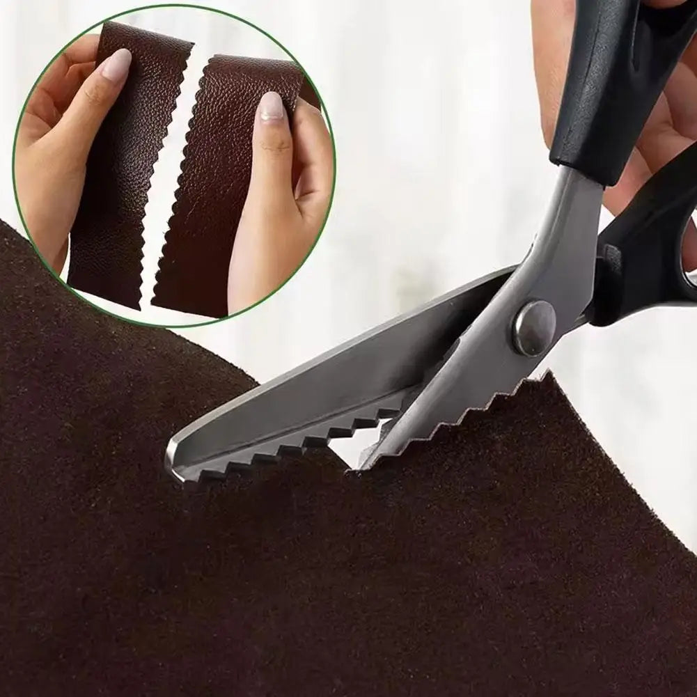 Pinking Shears Stainless Steel Zig Zag Scissors for Sewing & Crafts Pinking Shears Zpaxo