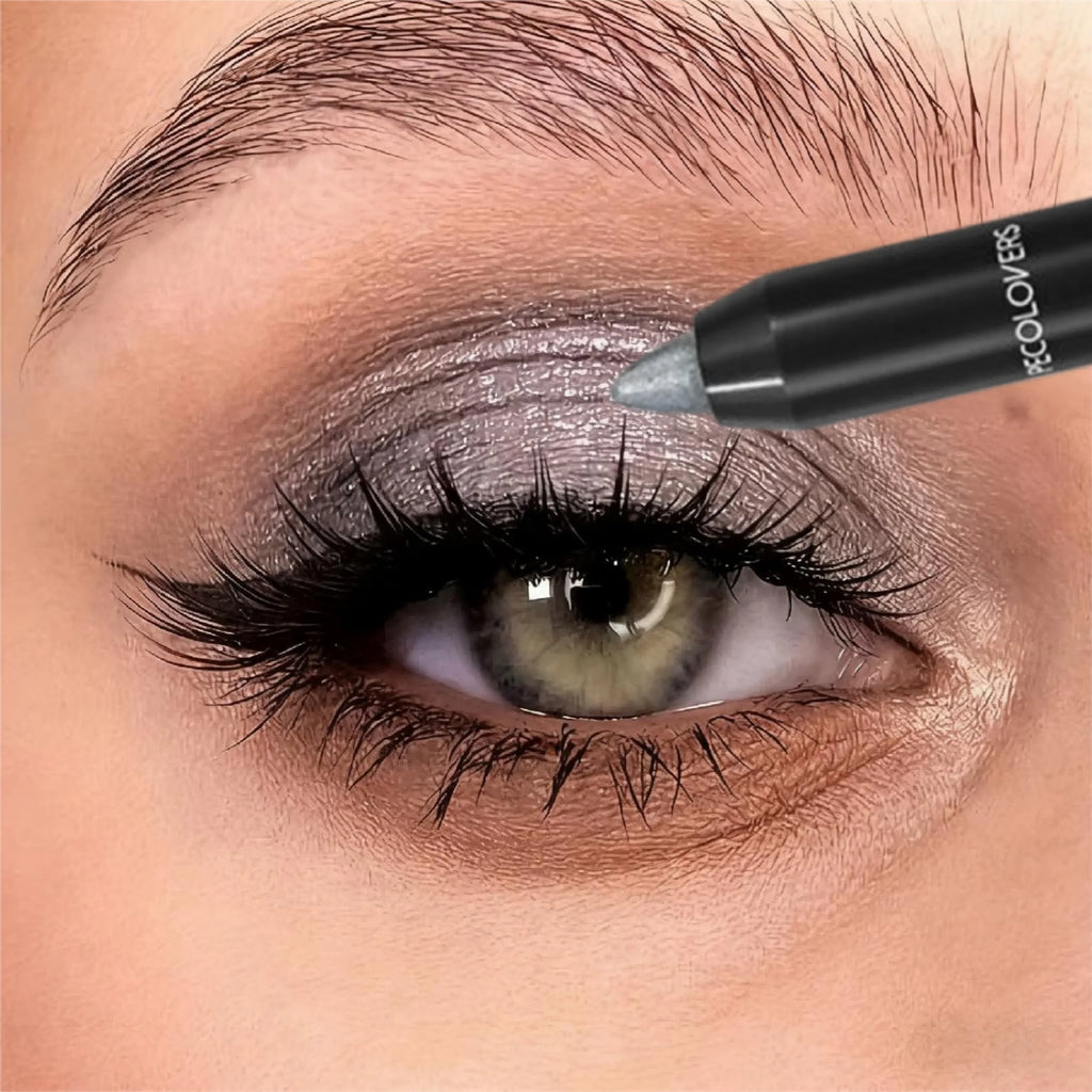 1PC Metallic Gray Eyeshadow Stick - Waterproof, Resistant to Sweat, Long-Lasting with a Shiny End, Infused for Daily Use Zpaxo