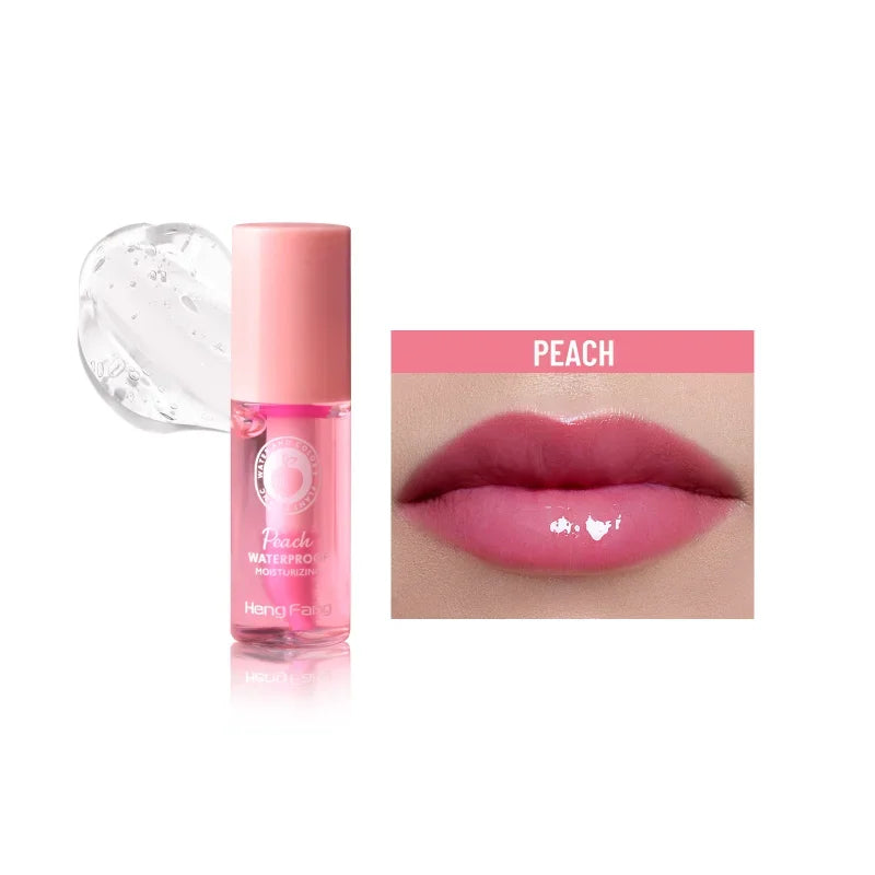 Water Light Lip Gloss Temperature Sensing Moisturizing Changing Balm Zpaxo 01 peach