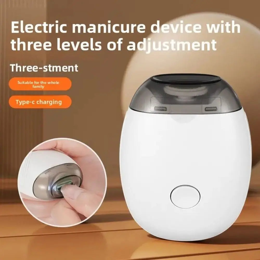 1 Electric Nail Grinder LED Light Automatic Trimmer Baby Adult Mini Zpaxo