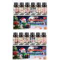 Christmas Essential Oil Set – 6 Festive Scents 6×10ml Gift Aromatherapy Essential Oil Zpaxo 2 Sets 6x10ml