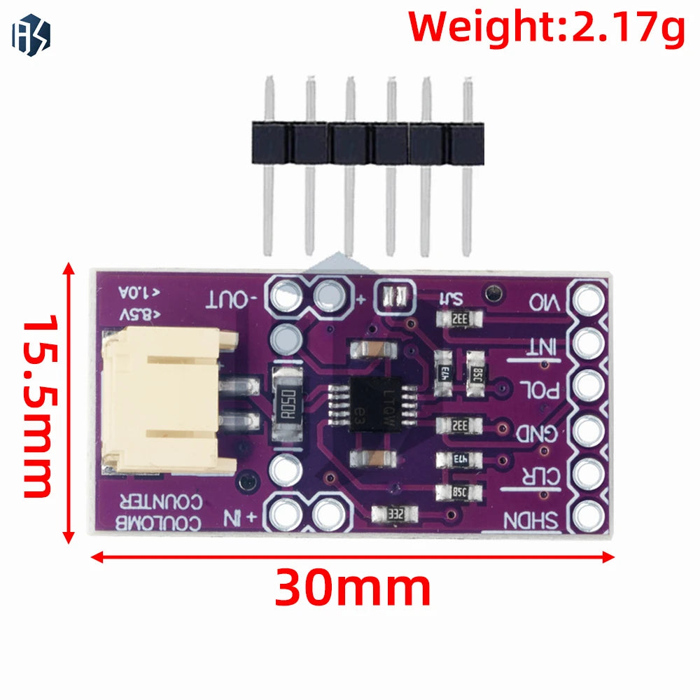 Smart LTC4150 Battery Detection Module Coulomb Counter Charge Zpaxo
