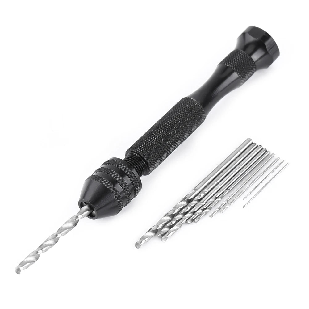 Hand Twist Drill Wide Grasp Range Chuck 10 Speed Steel Bits Wood