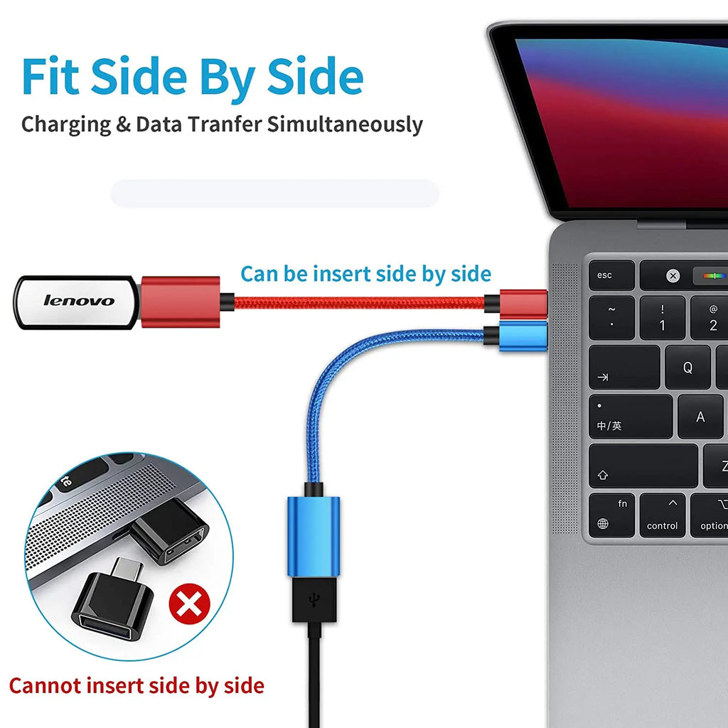 OTG Cable C USB Female Adapter Macbook Samsung Huawei Honor Xiaomi