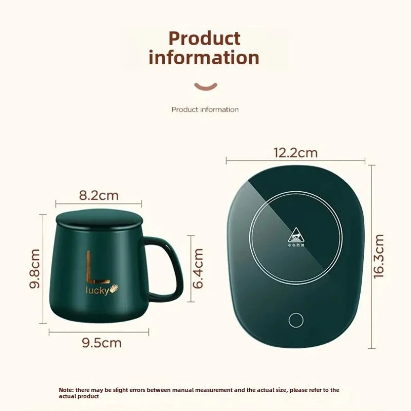 Smart Self-heating Cup 55 C Constant Temperature Box Mug Spoon