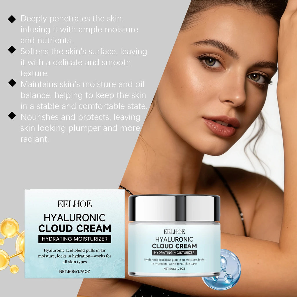 Eelhoe Hyaluronic Cloud Cream – 24H Hydrating Face Primer Hydrating Face Cream Zpaxo