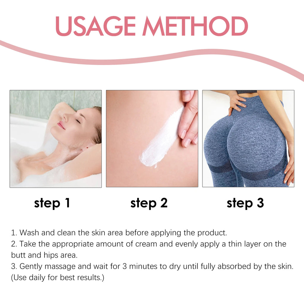 Butt Enhancement Cream Buttock Growth Enlargement Shaping Sexy Big Ass Prevent Fuller Sagging Nourishing Lift Hip Plump up Crea Zpaxo