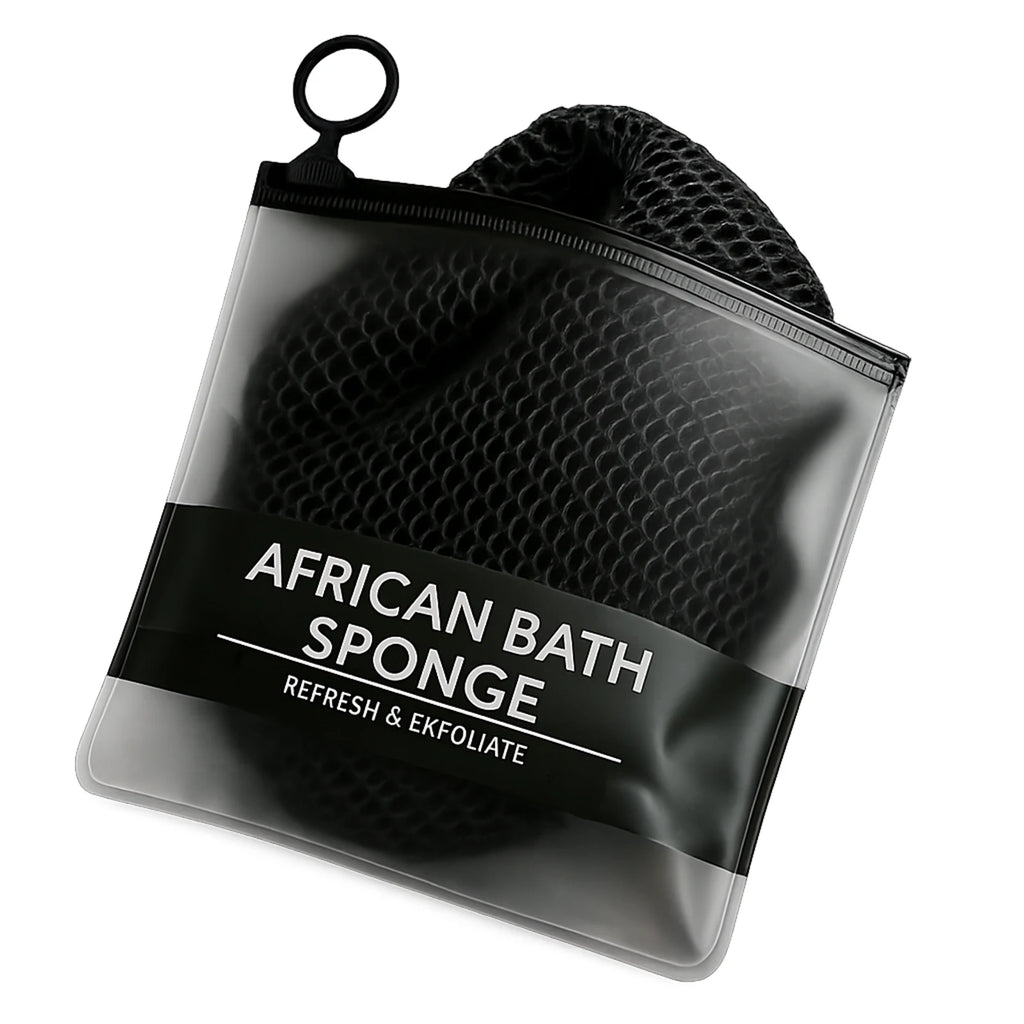 Gentle Exfoliating Net Body Scrubber Long Nylon Mesh Washcloth Soft Bath Sponge Back Scrubber Shower Towel Soothing 1Pc Zpaxo Black
