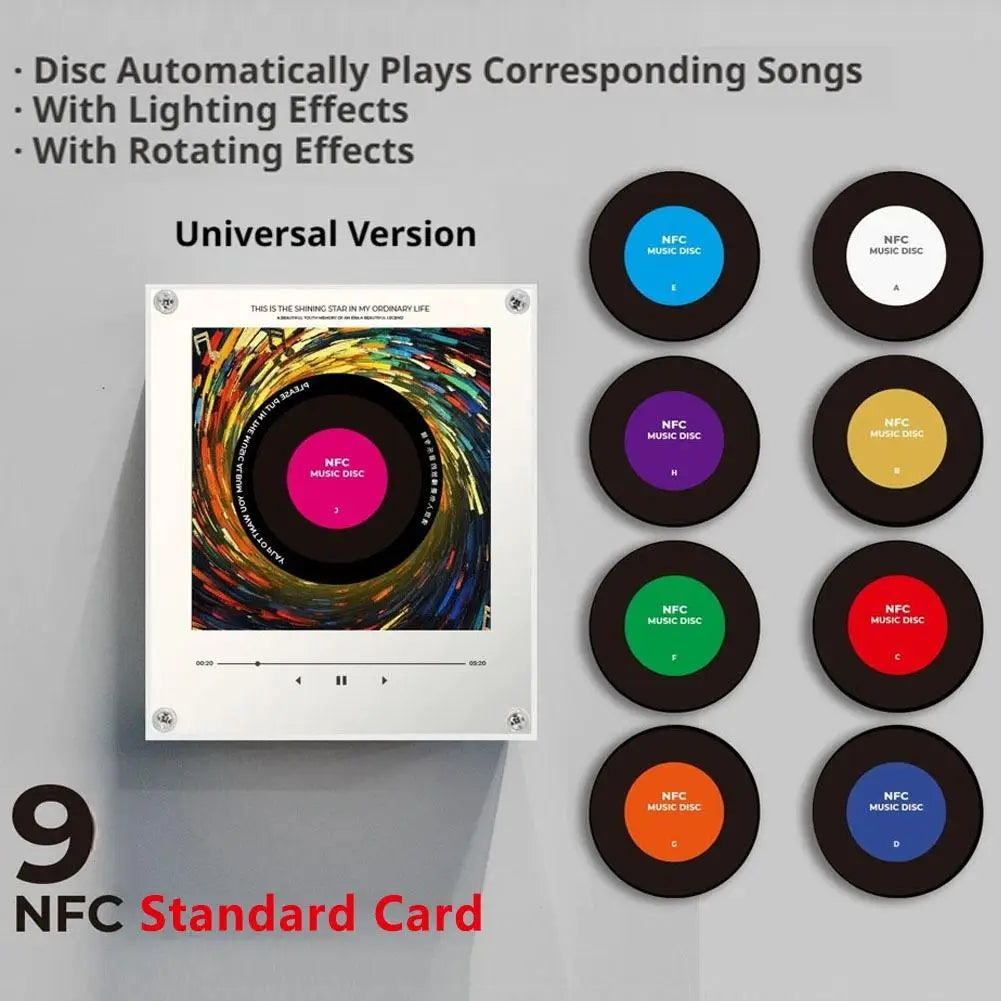 2026 New NFC Induction Magnetic Fridge Magnet Night Light Auto-Singing Acrylic Decor Type-C Rechargeable Creative Gift Zpaxo