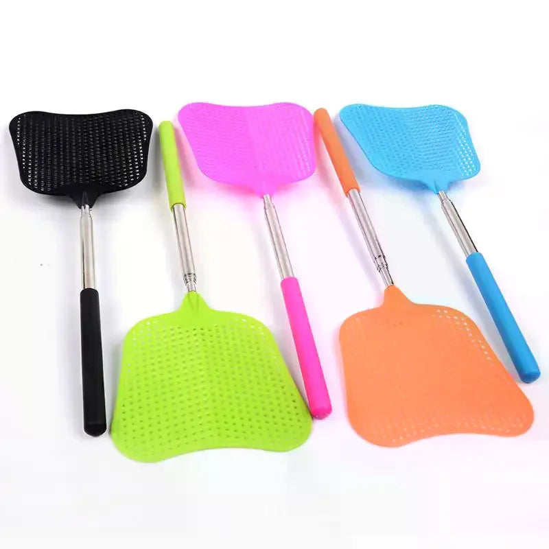 Telescopic Fly Swatters Durable Plastic Heavy Duty Flyswatter With Stainless Mosquito Repellent Tool Home Accessories Tools Zpaxo Default Title