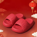 SHAJI Unisex Cartoon Cactus Cloud Slides EVA Thick Platform Non Slip