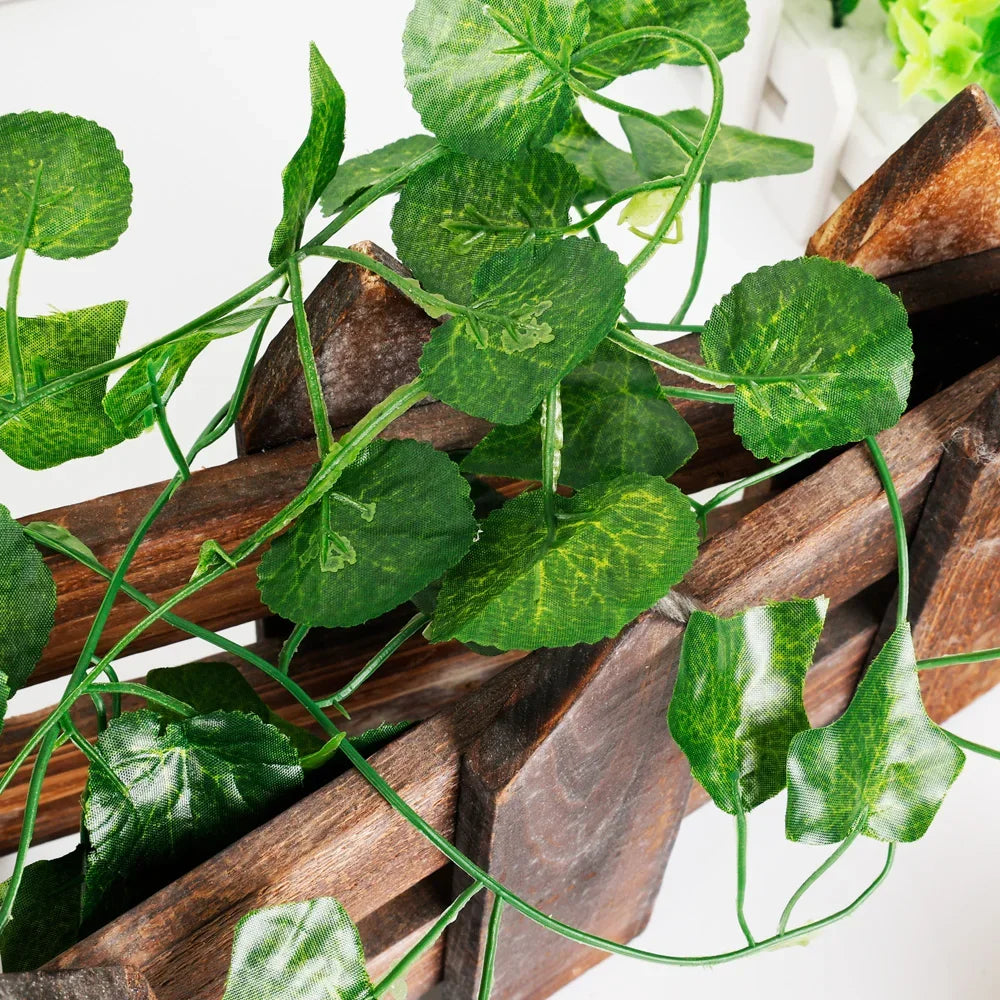 12 6 Artificial Liana Vine Wall Hanging Fake Plants Ivy String Leaves