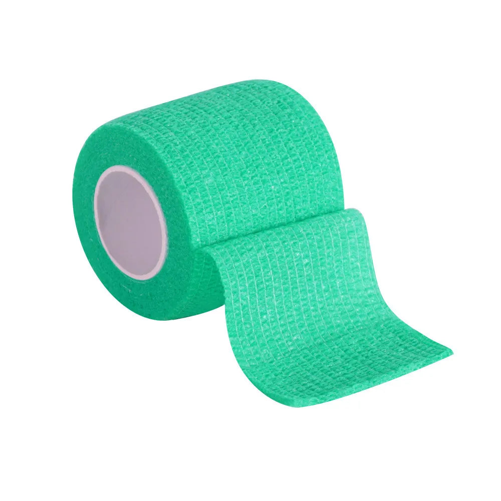 1 Roll Colorful Self-adhesive Elastic Bandage Wrist Elbow Knee Ankle Zpaxo Green 5cmx4.5m