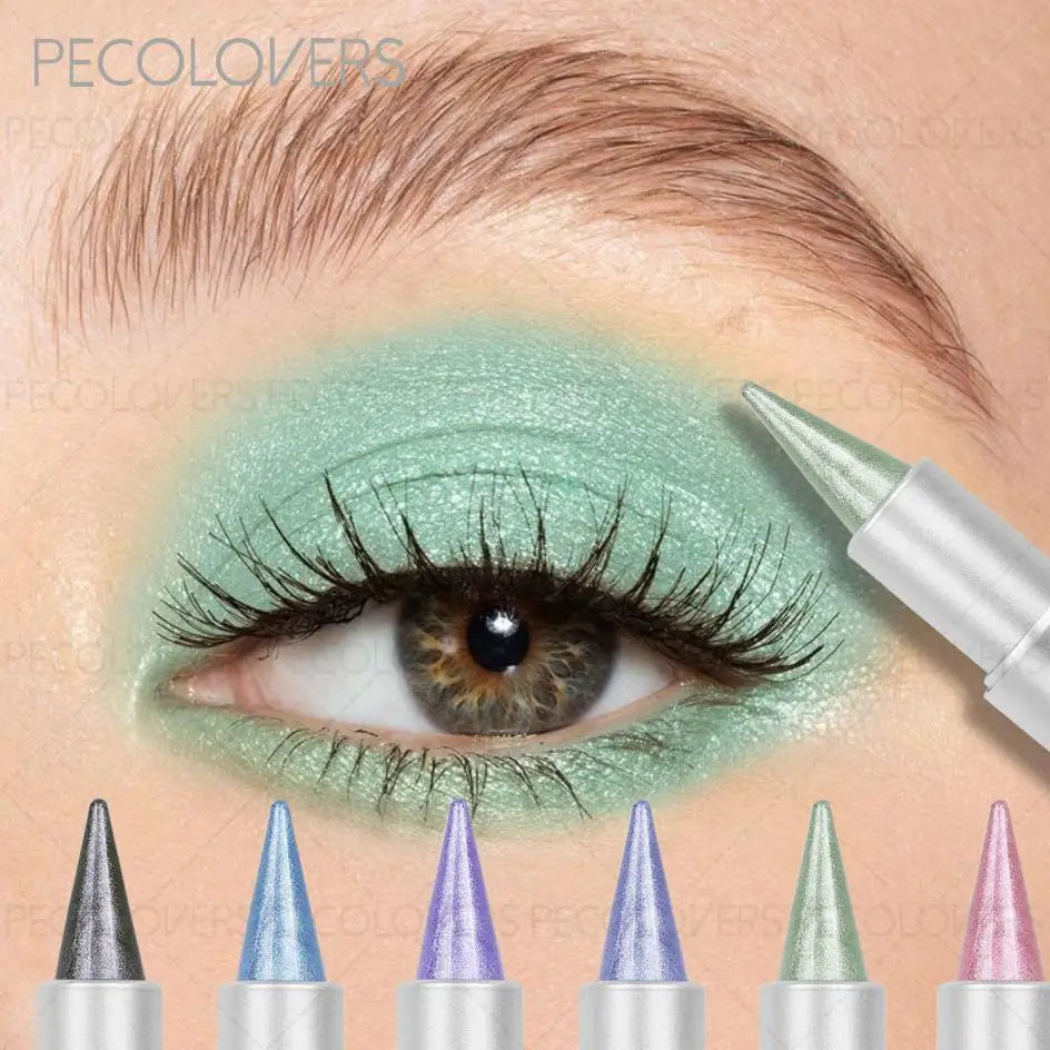1pc Green and Purple, Blue Eye Shadow Pen, Long-Lasting Waterproof, Colorful and Multi-Functional Eyeshadow and Eyeliner Zpaxo