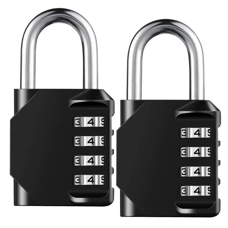Combination Padlocks Lock Resettable 4-digit Padlock Combo Toolbox Zpaxo 2PCS
