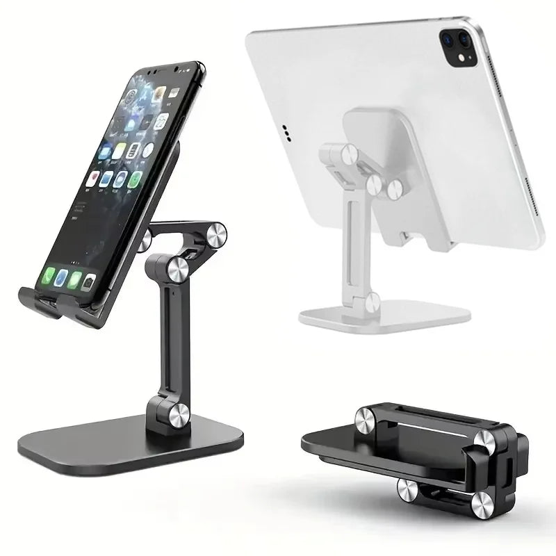 Three Sections Foldable Desk Mobile Phone Holder Tablet Desktop