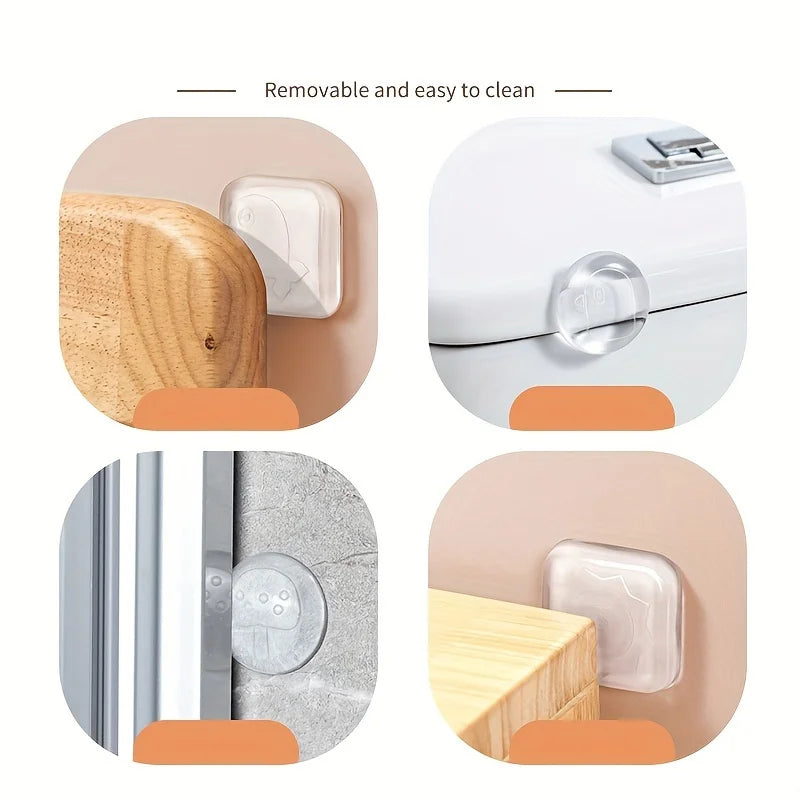 6pcs Silicone Anti-Collision Mute Pads - Door Handle Cushions, Refrigerator Door Stickers, Door Stoppers, Cabinet Door Back Wall Zpaxo