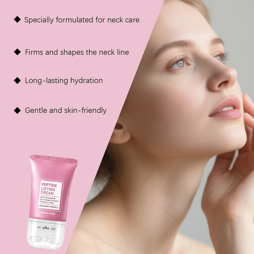Neck Roller Care Cream Massager Firming Smoothing Moisturizer Gentle Nourishing Long Lasting Hydration Body Care 100g Zpaxo