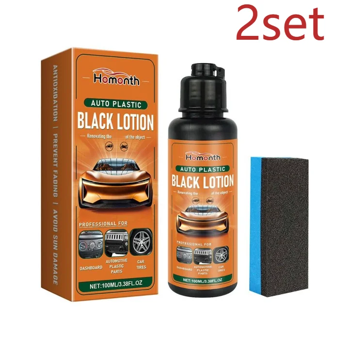 Car Plastic Restorer Spray – Deep Clean & Hydrophobic Coating Car Interior Restorer Zpaxo 2sets