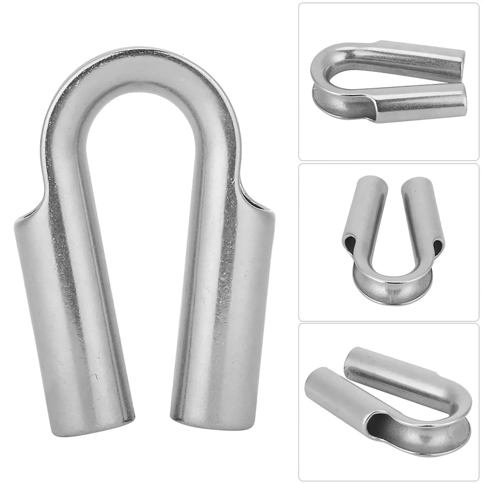 304 Stainless Steel Tube Thimble Winch Rope Boating Accessories